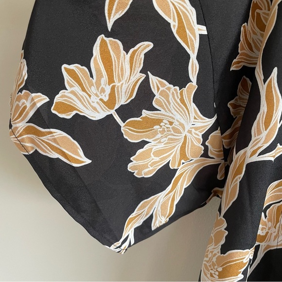 Maison Du Soir Floral Kimono Robe Size S/M - Picture 6 of 12